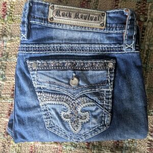 Rock Revival Women's Denim with Embellished Pockets